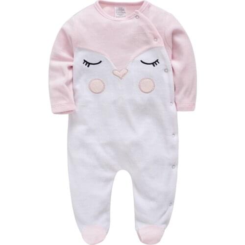 2020 Newborn Baby Girl Rompers Velvet Long Sleeve Overalls Onesie Cute Design Boy Clothes Infant Jumpsuit Pajamas