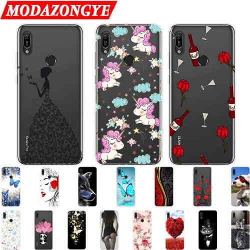 Huawei Y6 2019 Case Y6 Prime 2019 Case Silicone TPU Phone Case For Huawei Y6 2019 MRD-LX1 Y 6 Prime Y6Prime 2019 Case Soft Cover