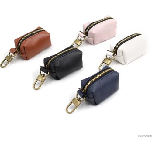 Travel Outdoor Protable Dog Poop Bag Dispenser PU Leather Pouch Pet Cat Pick Up Poop Bag Holder Waste Bags Organizer Wholesales