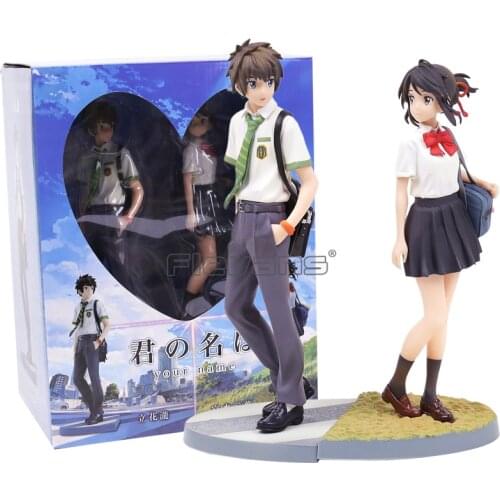 Your Name Tachibana Taki & Miyamizu Mitsuha PVC Figures Collectible Model Toys Set