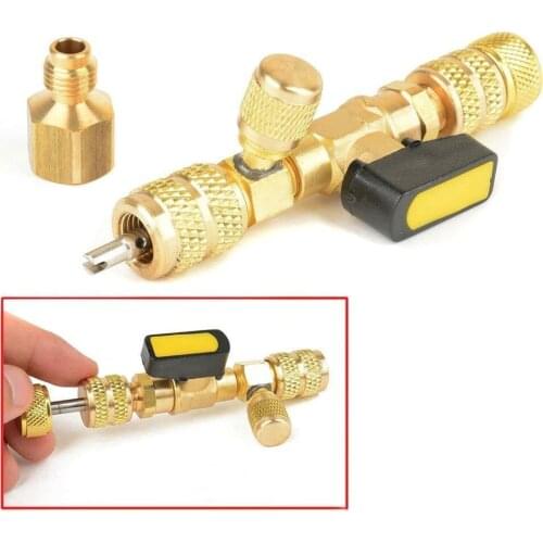 Car Repair Tool Valve Core Removal Installer Tool 1430 Refrigerant Spool Replacement 1/4SAE 5/16SAE Air Conditioner Remover Tool