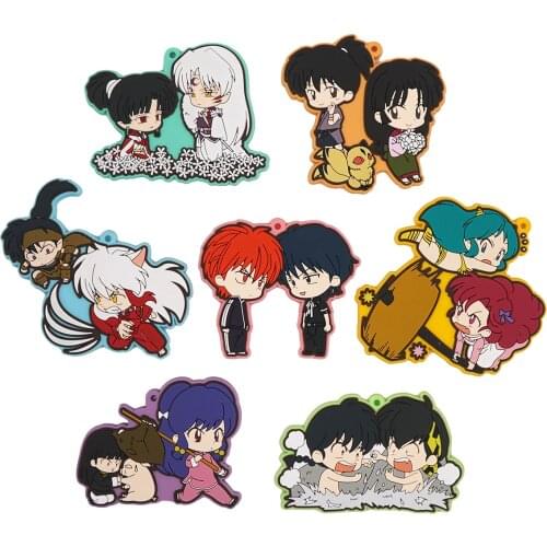 Inuyashas Ranma Nibun-no-Ichi Anime Kyokai no Rin-ne Circle Of Reincarnation Urusei Yatsura Sesshoumaru Rubber Strap Keychain