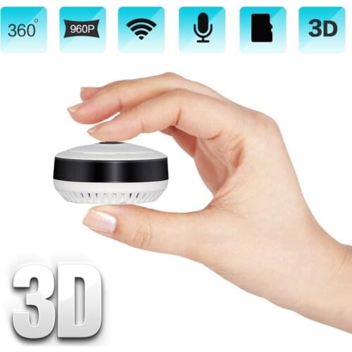 1.3MP Home Surveillance Wireless Camera HD 960P Wifi IP Camera Home Security 360 Degree Panoramic Fisheye Mini CCTV Camera