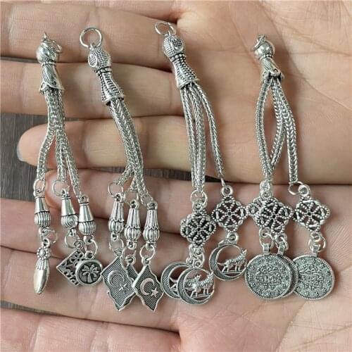 JunKang 3pcs various Arabic and Turkish rosary pattern jewelry pendants DIY handmade parts wholesale beads