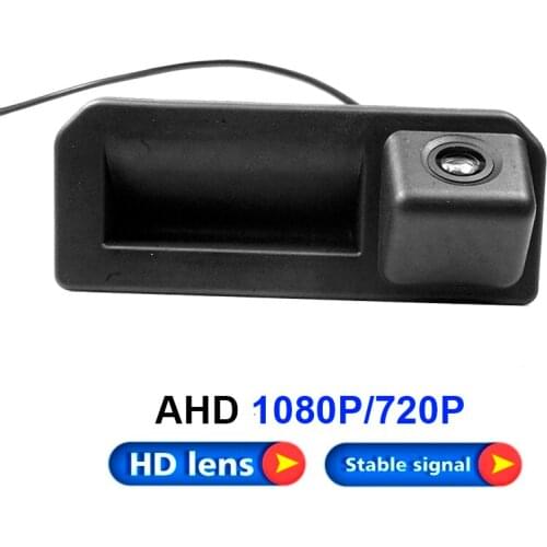 For Audi Q2 Q5 A5 VW Skoda Kodiaq Cayenne 2017 2018 Rear View Reverse Backup Trunk Handle Camera Wireless wire optional