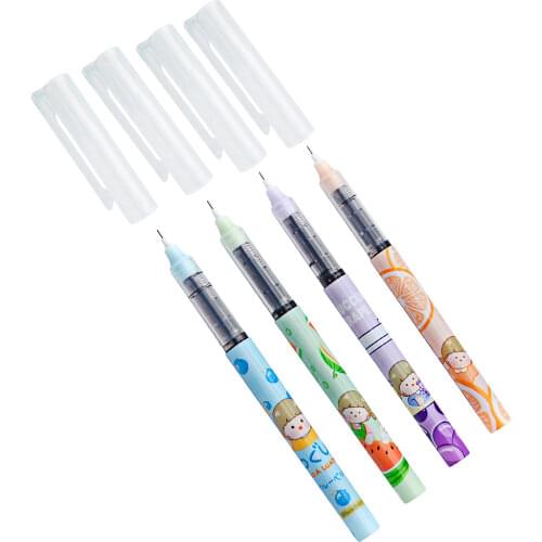 Kawaii Stationery Quick Dry Black Ink Gel Pens RP23 0.5mm Writing Point For School Students Exam Office Accessories Supplies