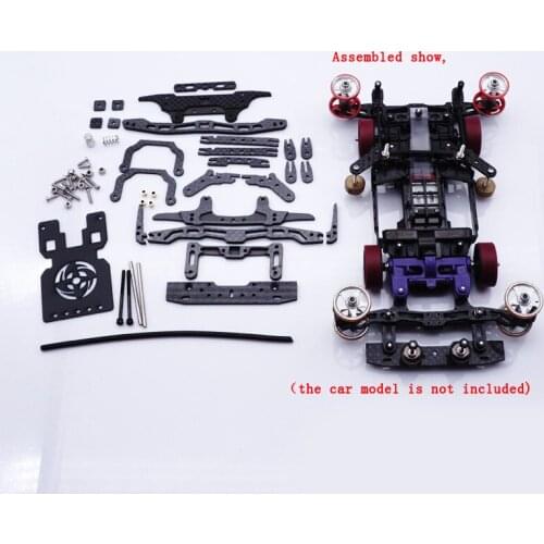 MS Internal Shock Carbon Fiber Kit MS Inner Suspension Set Spring Shock Absorption Set For Tamiya Mini 4WD Racing Car Model