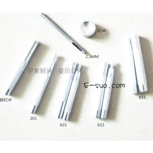 10 pcs / set DIY leather tool die Puncher snap rivet setter Base kit for home hand made leather, DIY handicraft tools
