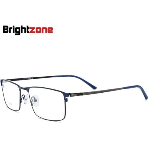Square Full Rim Titanium Alloy Metal Optics Spectacle Glasses Men Eyeglasses Male Optician Advise Eyewear Frames Accessories P