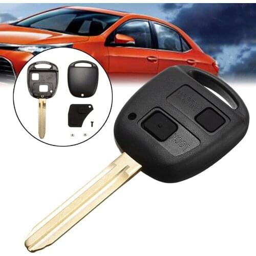 Mayitr 1pc Car Remote Key Shell Micro Switches Button Pad Fit For Toyota Corolla Camry Prado Land Cruiser RAV4
