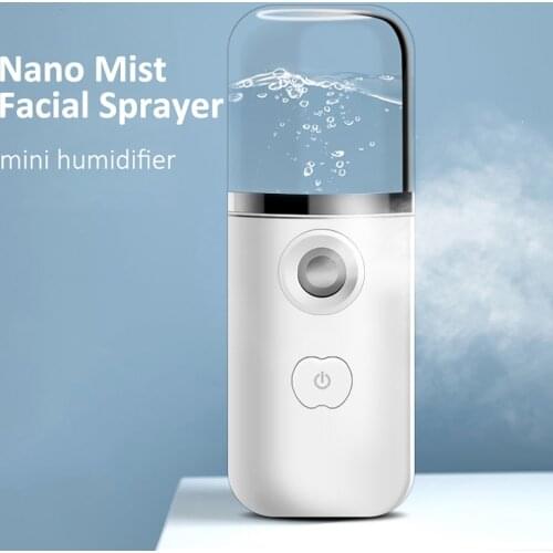 35ml Mini Nano Face Steamer USB Nebulizer Facial Sprayer Humidifier Hydrating Anti-aging Wrinkle Women Beauty Skin Care Sprayer
