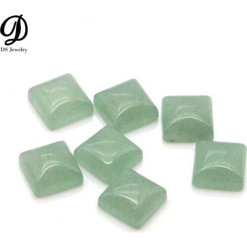 Wholesale Natural Square Cabochon Green Aventurine For Jewelry
