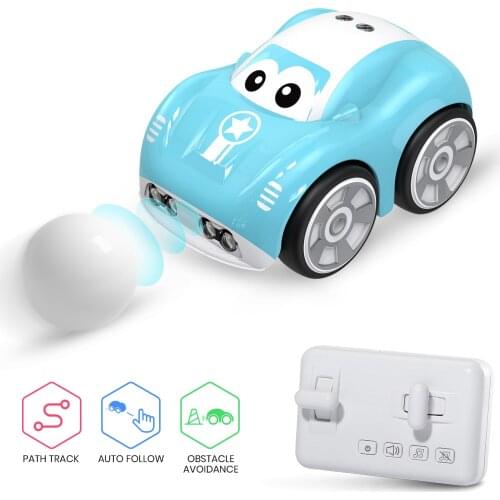 RC 1/10 Car Mini Remote Control Car For Kids Toy Cars With Auto Follow Obstacle Avoidance Follow Custom Tracks Functions