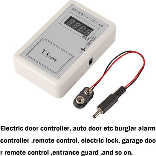 RF Remote Control Wireless Frequency Meter Counter for Car Auto Key Remote Control Detector Cymometer Power Supply Cable