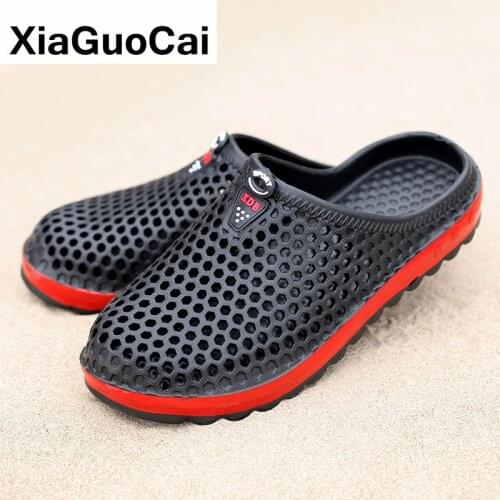 Summer Women Slippers Clogs Outdoor Garden Shoes Quick Dry Pool Sandals Unisex Beach Slippers EVA Bathroom Flip Flops Mules 2020