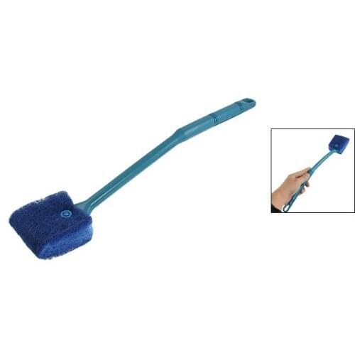 Blue Double Sided Sponge Cleaning Brush Scrubber Cleaner for Aquarium CNIM Hot