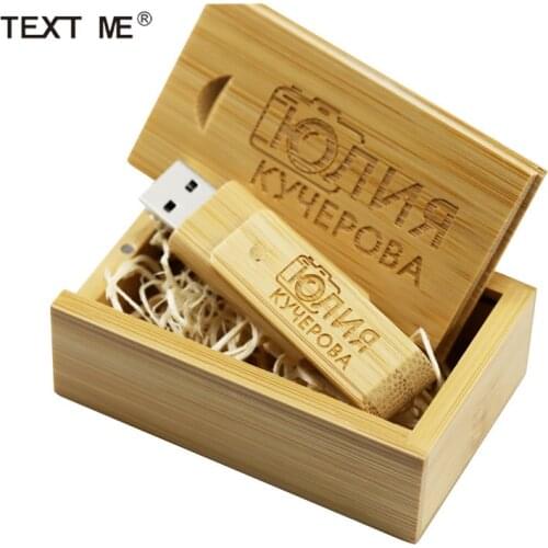 TEXT ME USB memory wooden USB 2.0 USB flash drive pen drive 4GB 8GB 16GB 32GB memory stick LOGO natural wood customization