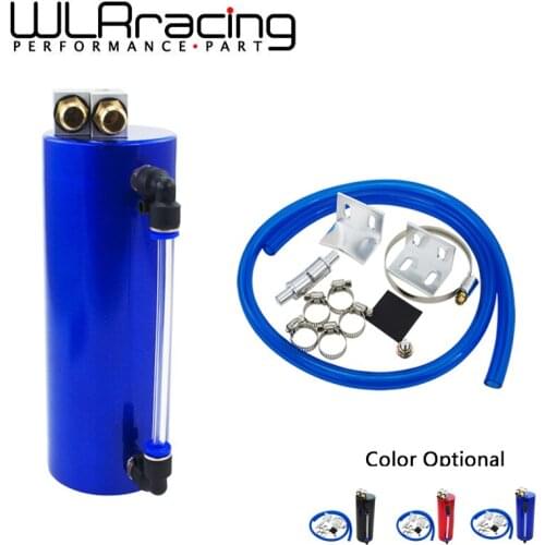 WLR RACING Universal Aluminum Racing Oil Catch Tank / CAN Round Can Reservoir Turbo Oil Catch can / Can Catch Tank WLR-TK62