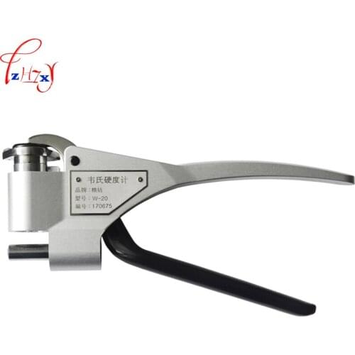 1PC Webster Hardness Tester W-20 Handheld Aluminum Alloy Stainless Steel Hardness Clamp Tester 0-20HW