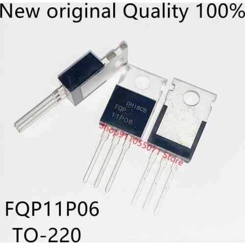 10PCS/LOT FQP11P06 TO-220 -60V -11A New spot hot sale