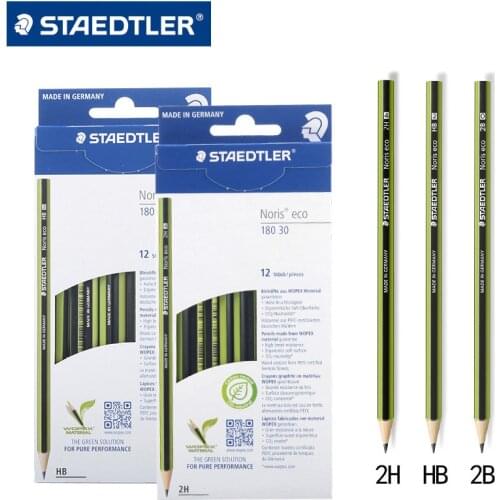 12 Pcs/Lot STAEDTLER wopex 180 30 2H/HB/2B wood environmental pencils school & office supplies stationery