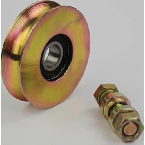 3 inch diameter 78mm sliding gate/door wheels/rollers/pulley with one pcs 6203RS bearing bore 17mm, outer support. 2pcs/lot