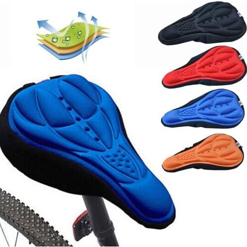 3D Soft MTB Mountain Road Bike Seat Pad Cycling Bicycle Saddle Silicone Cover Cushion Ergonomic Bike Front Seat Mat
