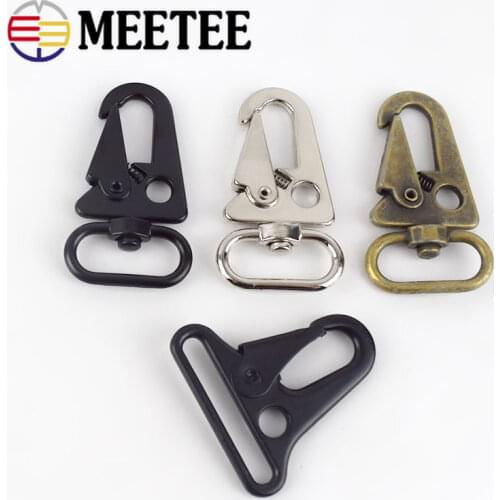 4/10pcs 20/25/32/38mm Lobster Carbiner Metal Buckles Clasp for Outdoor Backpack Belt Webbing Hook Buckle Key Ring Accessories