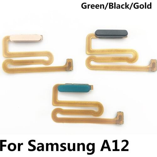 50Pcs/Lot,For Samsung Galaxy A12 Fingerprint Sensor Scanner Touch ID Connec With Power Button On / Off Switch Flex Cable
