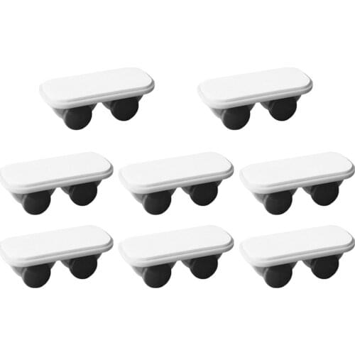 8PCS Swivel Casters Directional Roller Castor for Storage Box Trash Can