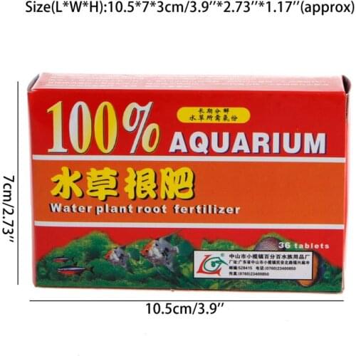 2020 36pc/Box Aquarium Fish Tank Aquatic Cylinder Water Plant Root Fertilizer Tablets