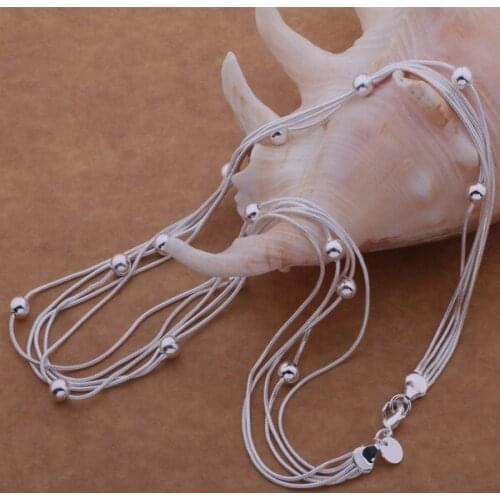 AN503 Trendy wholesale Necklace, fashion jewelry Multi-line light bead necklace /bucaklja gryapjfa