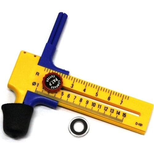 Compass Circle Cutter Circular Cutting Tool Adjustable Compass Circle Cutter Dia 10mm-150mm Cortador Circular Circle Cutter