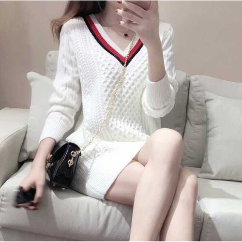 Модные вязаные платья COZOK China At AliExpress