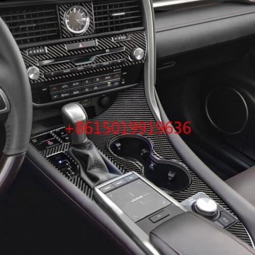 For Lexus RX RX300 270 200t 450h interior modification parts carbon fiber central control gear door decoration sticker