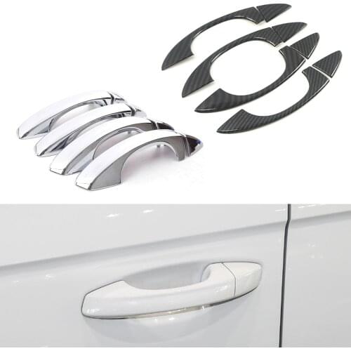 Chrome Door Handle Cover Trim For Volkswagen T-Roc T Roc 2018 - 2020 Sticker Frame Accessories
