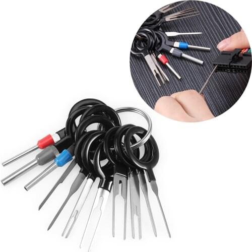 WEYHAA 11*Terminal Removal Tool Car Electrical Wiring Crimp Connector Pin Extractor Kit