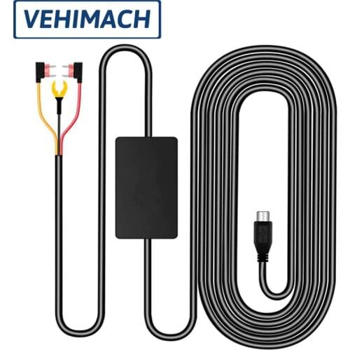 24h Parking Car Dashcam Cable Dash Cam Wire For DVR Charger Fuse Kit Mini Micro USB 12V 24V To 5V 3A Hardwire Video Recorder