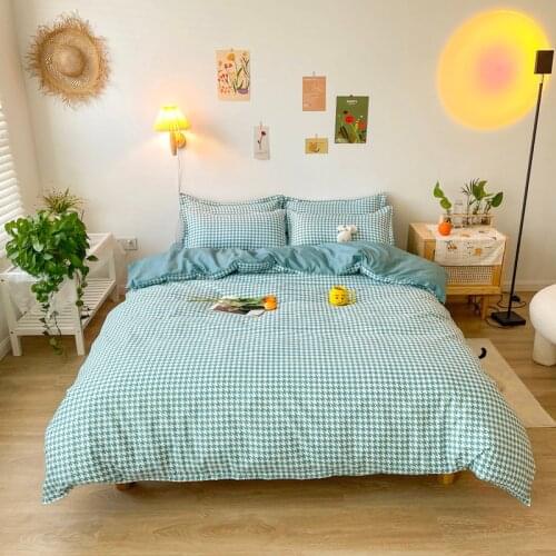 Japanese Duvet Cover Set 200x230 Pillowcase 3Pcs,150x200 Quilt Cover,Extra Large,Blue Bedding Set