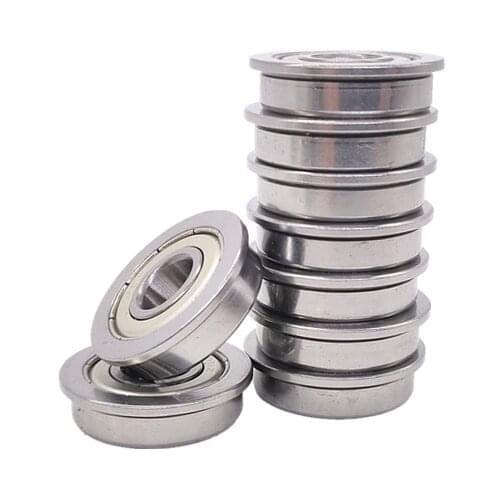 MF52ZZ SMF52ZZ LF520ZZ Bearing (10Pcs) 2x5x2.5 deep groove ball bearing 2*5*2.5 mm miniature bearing with flange MF52 SMF52