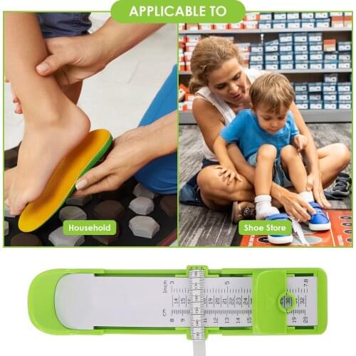 Newest Arrival Baby Foot Measure Gauge Ruler Sturdy Plastic Shoes Size Fitting Device (Blue / Green / Red)
