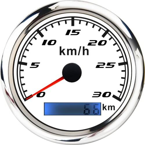 New Digital Speedometer Gauge 85mm 30-120 km/h Speed Odometer Gauges Without GPS Antenna For Car Boat Marine Motorcycle