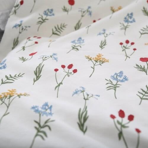 235cm x 50cm Small floral full cotton lining DIY Sheet Quilt cover Bedding cloth Decorate manual fabric 260g/m