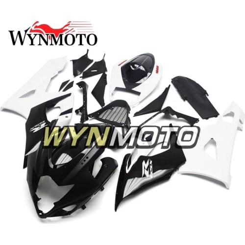 Complete Fairings Kit For GSXR1000 2005-2006 05 06 K5 Injection Fairing ABS Plastics Cowlings Frames Bodywork Black White Frames