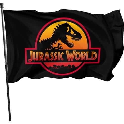 90x150cm Popular movie Jurassic Park Decoration flag