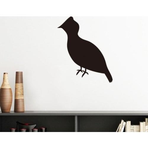 Black Grouse Animal Portrayal Silhouette Removable Wall Sticker Art Decals Mural DIY Wallpaper for Room Decal