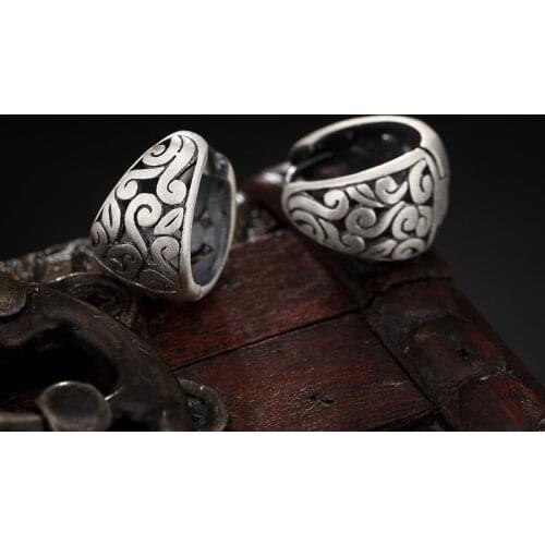 2018 Limited New Plant Auspicious Clouds, Hollowed Earrings, High-end Ladies' Accessories, Antique Sterling Earrings Wholesale