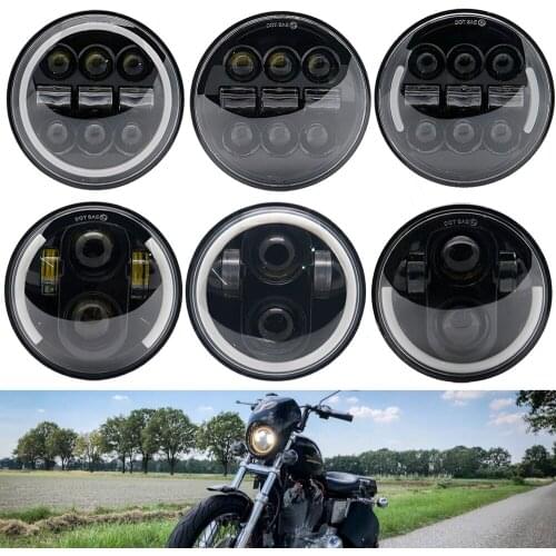 5 3/4" led motorcycle headlight h4 led 5.75 inch Led Headlight waterproof Led Headlamp