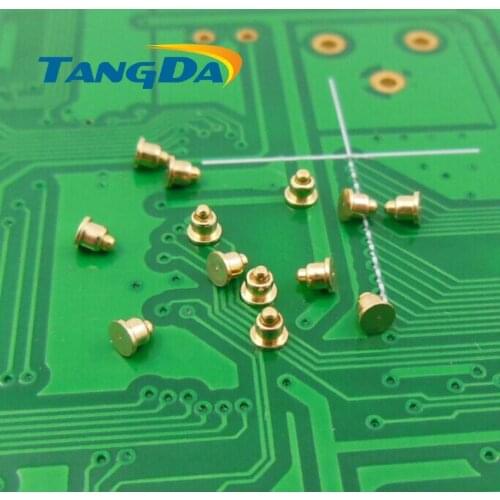 Tangda DHL/EMS D2*2mm 1000PCS pogo pin connector Mobiles Battery spring 1P Thimble Surface Mount SMD gold plate 1u" 1.2A