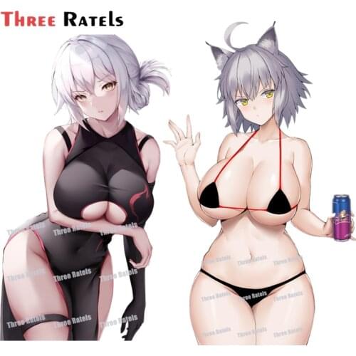 Three Ratels A121 Sexy Hentai Jeanne D Big Chest Girl Sticker For Laptop Mobile Phone Auto Decal